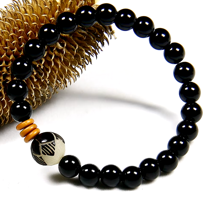 Braccialetto Flower Onyx