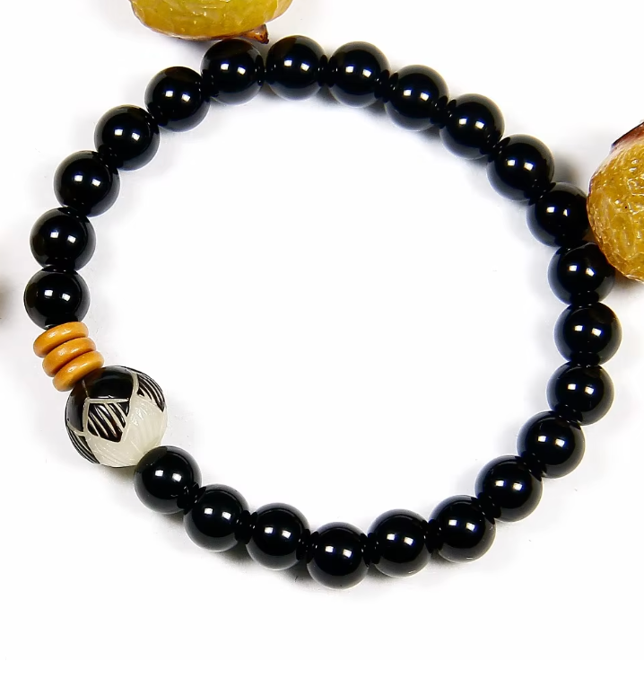 Braccialetto Flower Onyx