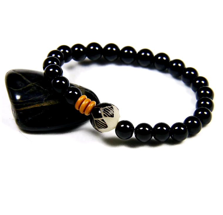Braccialetto Flower Onyx