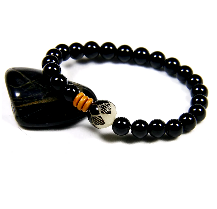 Braccialetto Flower Onyx