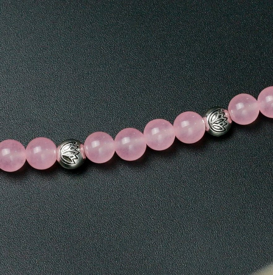 Glowing Rose Chalcedon - Kette - LAMIVA.de - Yoga Schmuck - Spiritualität