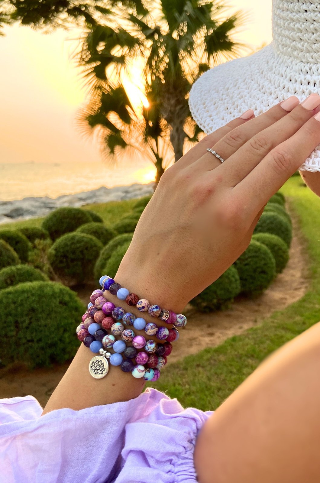 Lilia Jaspis - Mala Kette - LAMIVA.de - Yoga Schmuck - Spiritualität