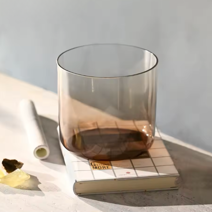 Campana tibetana in cristallo di quarzo "Chrome Aura"