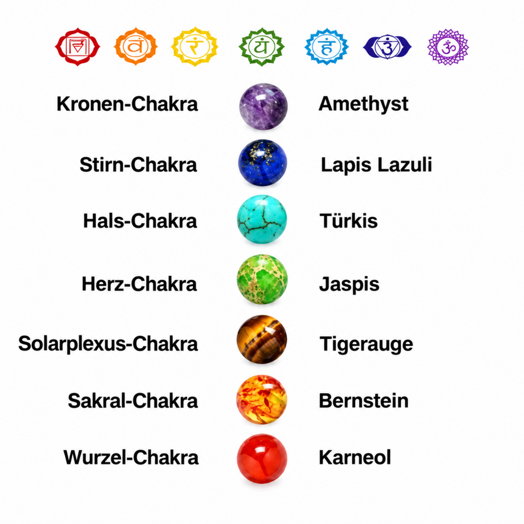 Braccialetto con 7 pietre naturali dei chakra