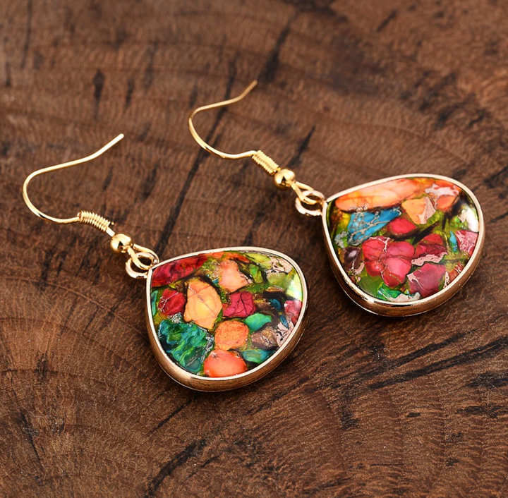 Orecchini in diaspro Sakura Chakra