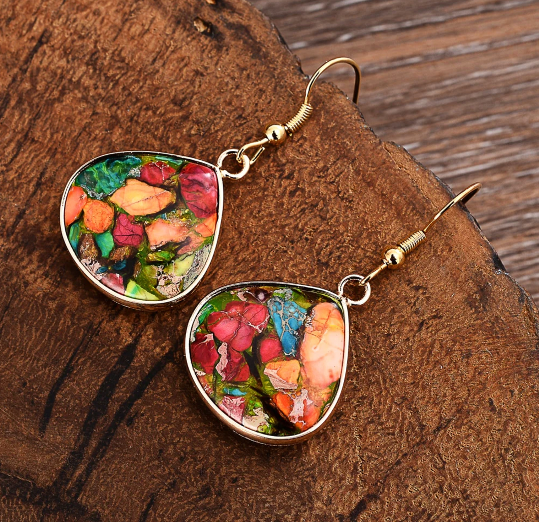 Orecchini in diaspro Sakura Chakra