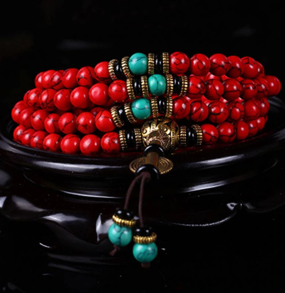 Collana di turchese tibetano