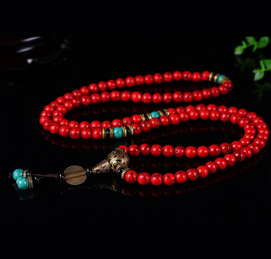 Collana di turchese tibetano