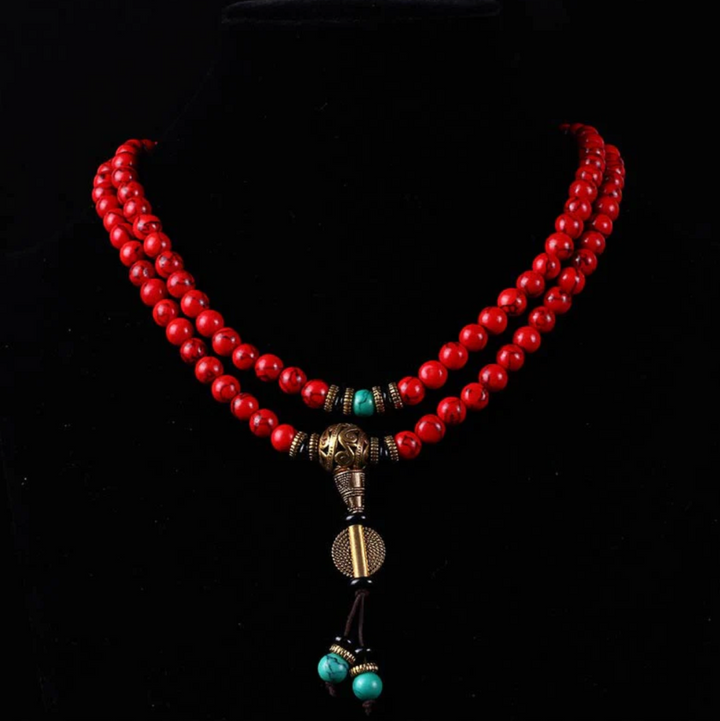 Collana di turchese tibetano