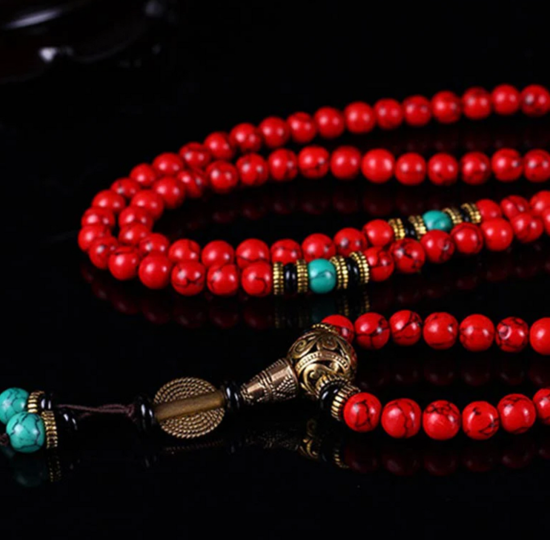 Collana di turchese tibetano