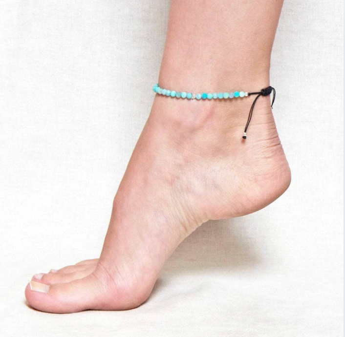 Cavigliera Serenity Amazonite