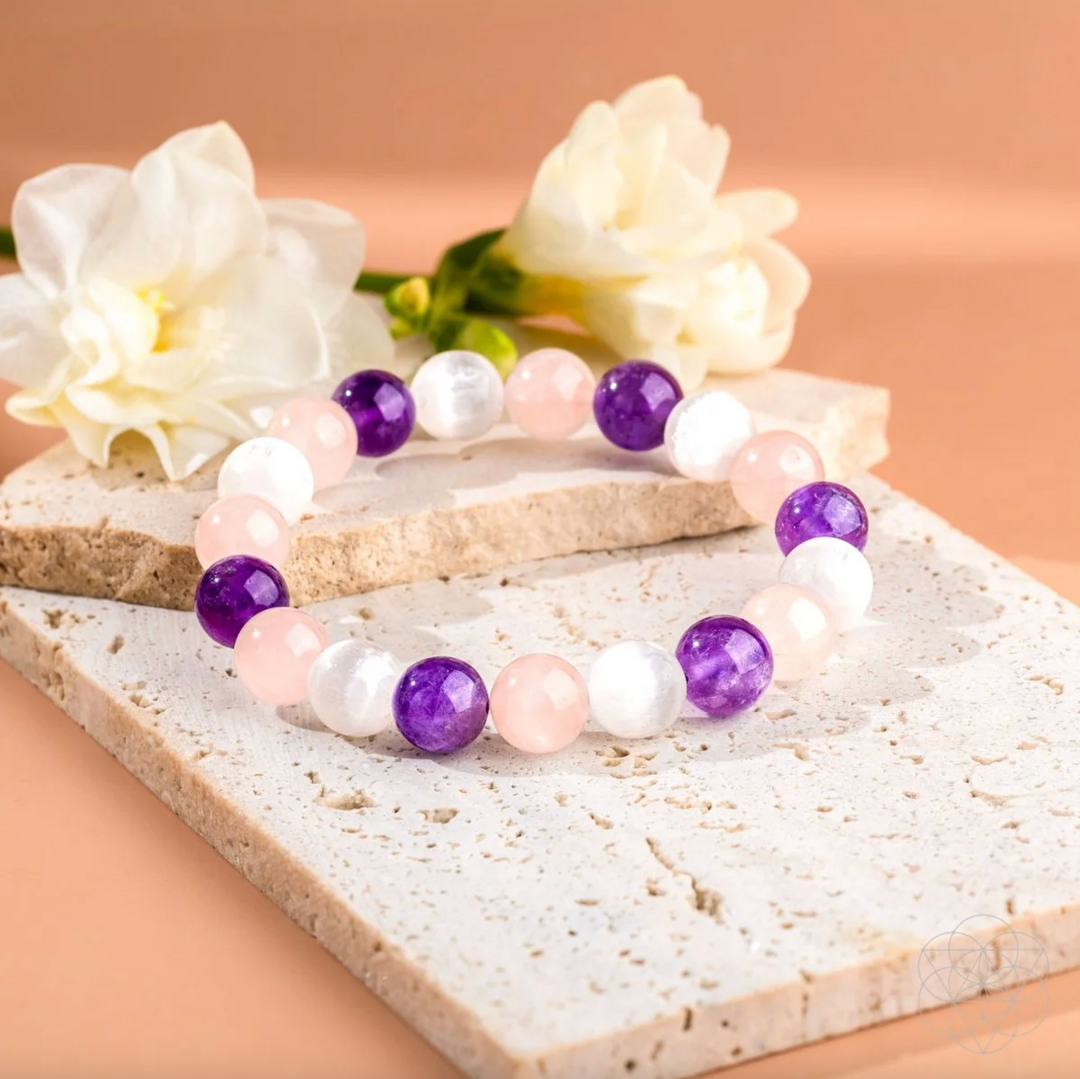 Bracciale di Protezione Tormalina Nera e Ossidiana