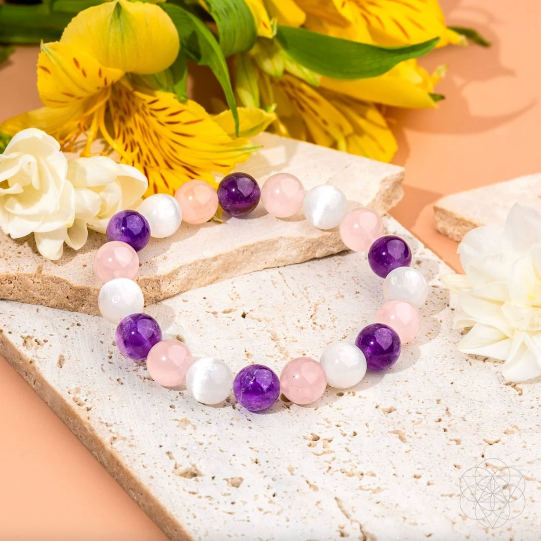 Bracciale di Protezione Tormalina Nera e Ossidiana