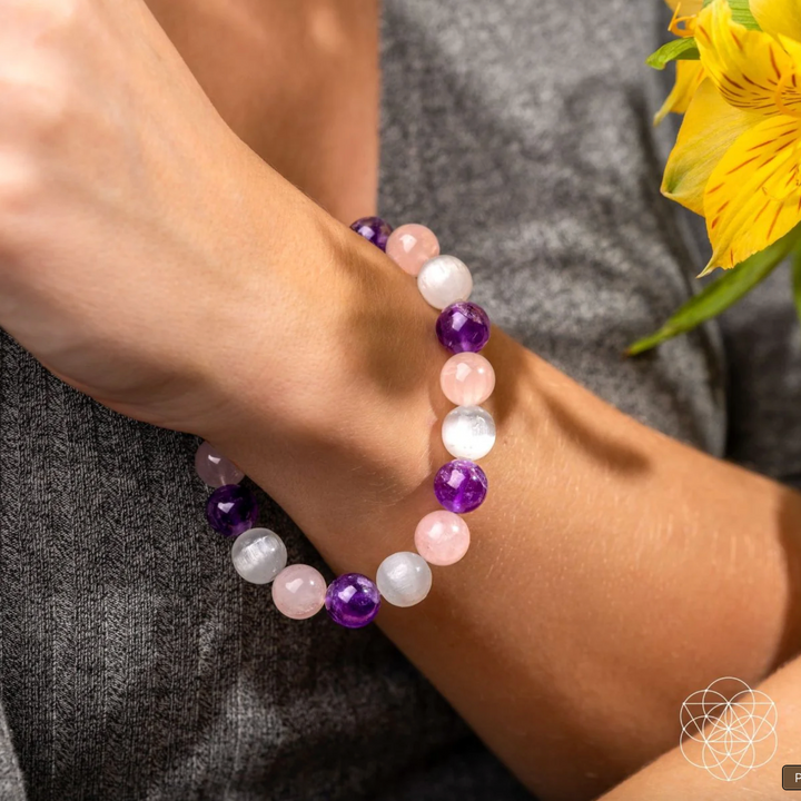 Bracciale di Protezione Tormalina Nera e Ossidiana