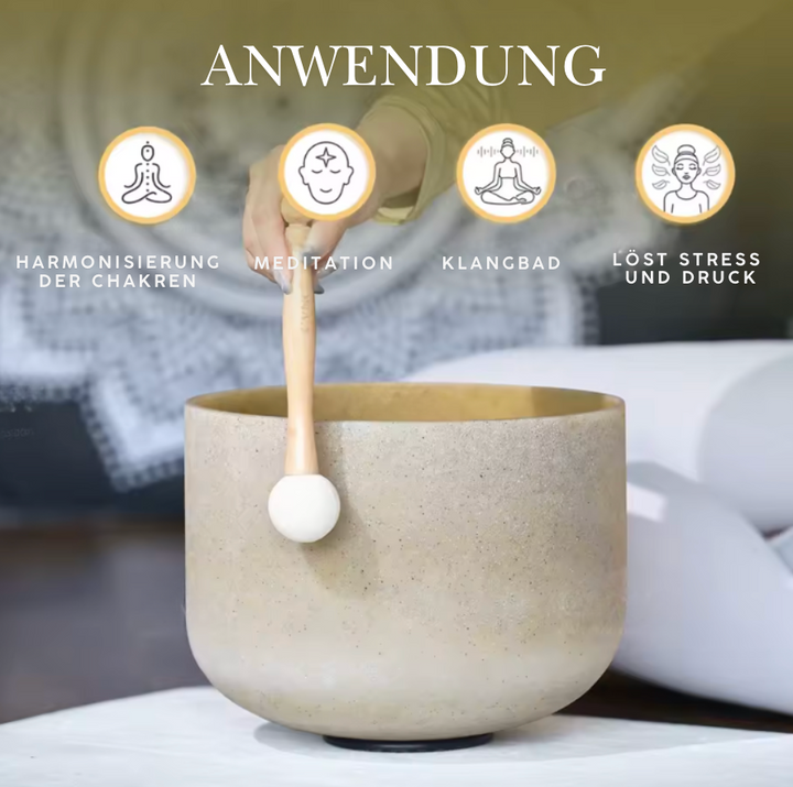 Campana di cristallo di quarzo "OM"