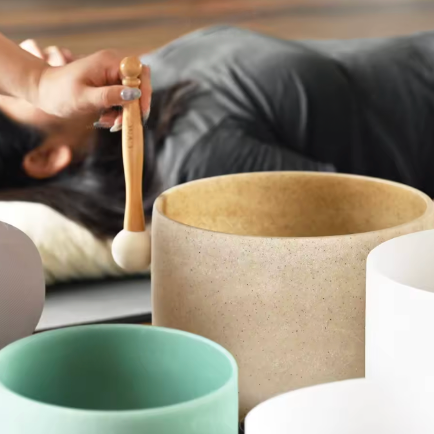 Campana di cristallo di quarzo "OM"