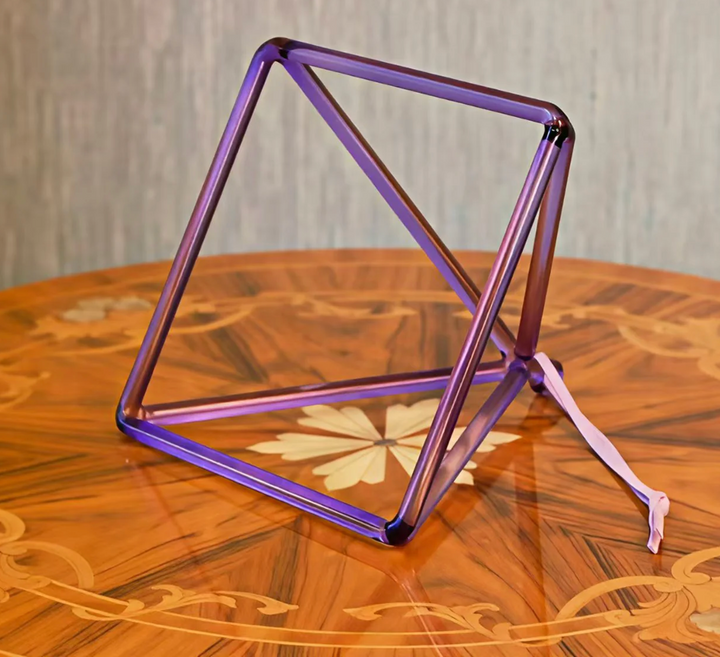 Campana tibetana in cristallo di quarzo "Fiore della vita"