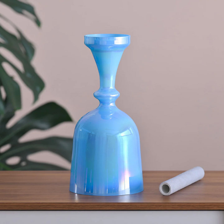 Campana tibetana in cristallo di quarzo "Fiore della vita"