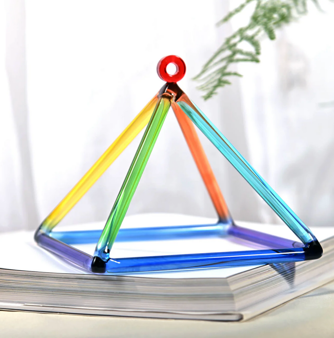 Campana tibetana in cristallo di quarzo "Fiore della vita"