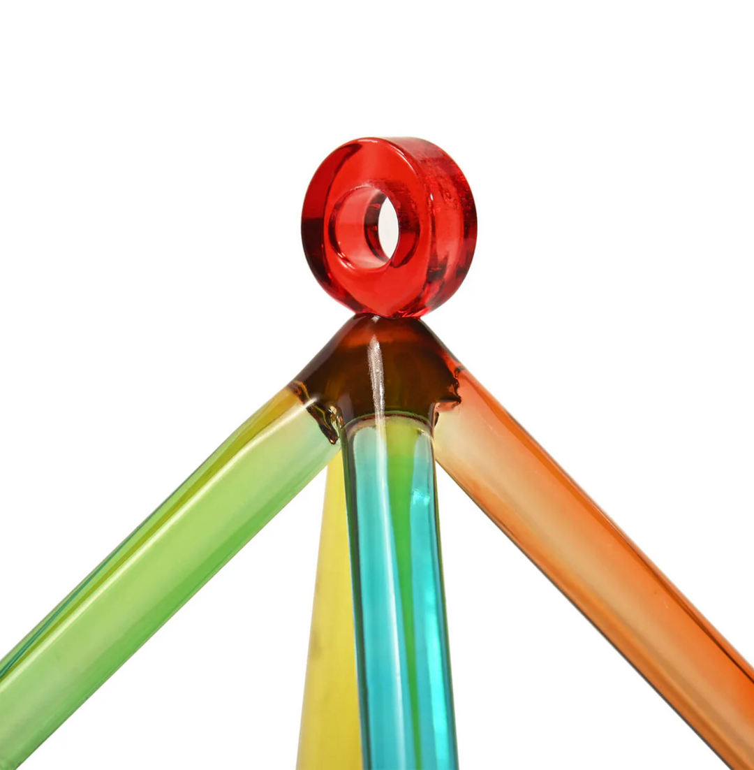 Campana tibetana in cristallo di quarzo "Fiore della vita"