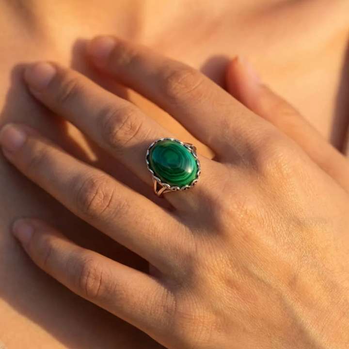 Anello in ametista naturale