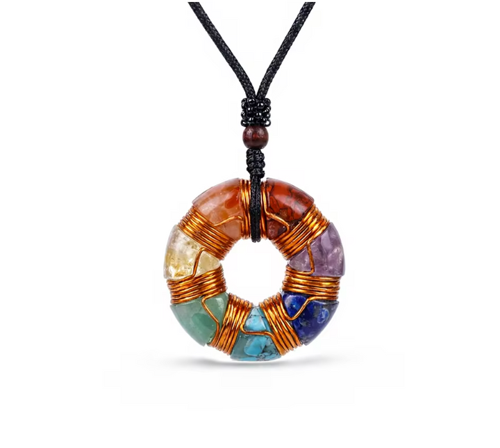 Collana con occhio di lapislazzuli e orgonite