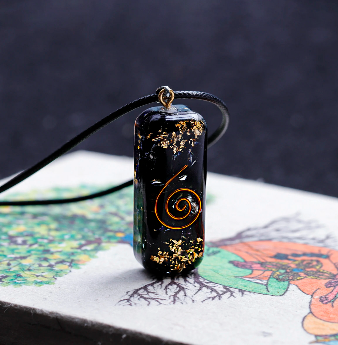 Collana di tormalina orgonica