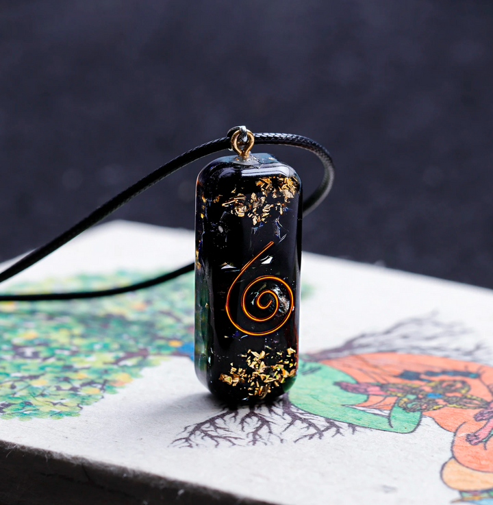 Collana di tormalina orgonica
