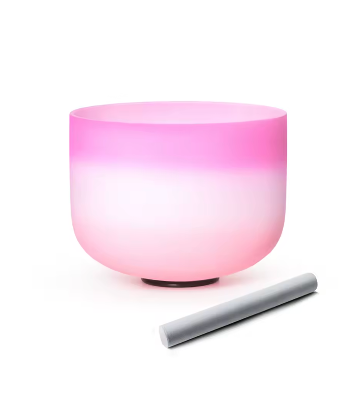 Campana di cristallo in quarzo "Loto arancione"