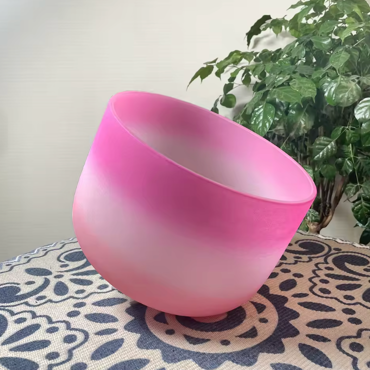 Campana di cristallo in quarzo "Loto arancione"