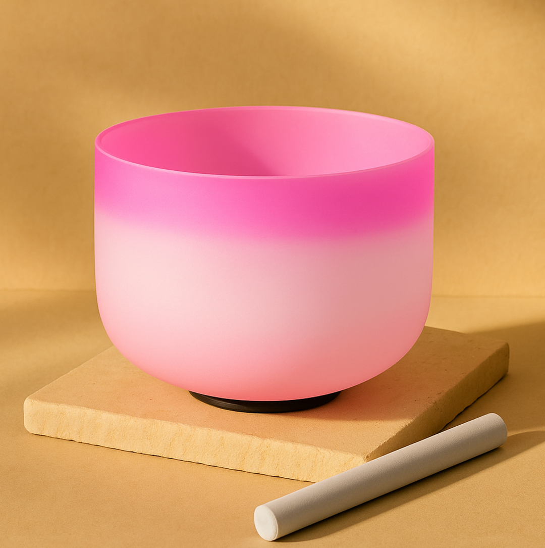 Campana di cristallo in quarzo "Loto arancione"