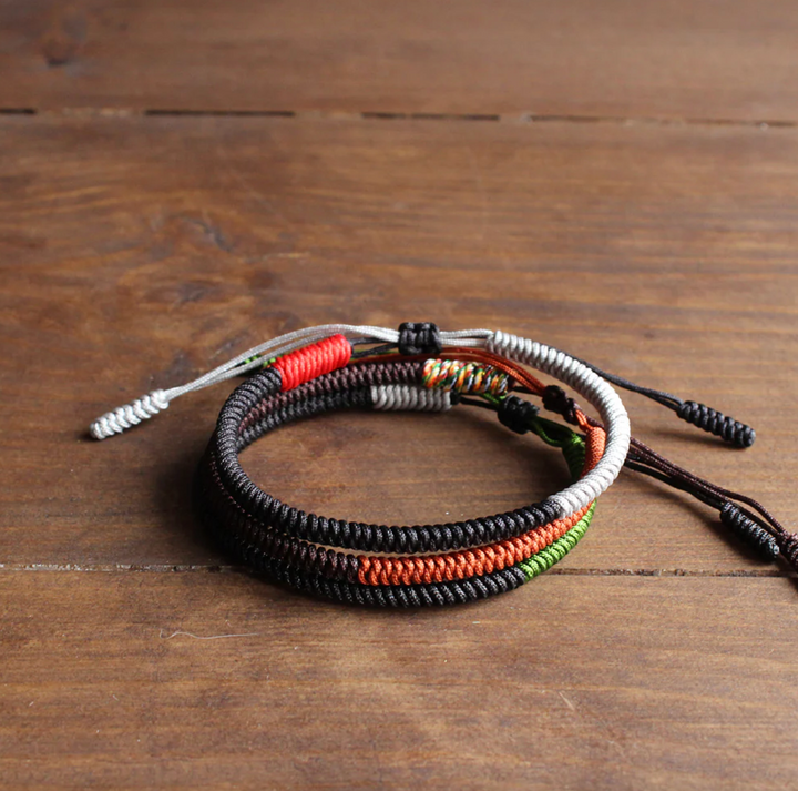 Set Bracciali Portafortuna Tibet Trio