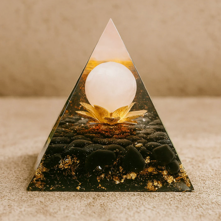 Piramide di Orgonite - Ossidiana Divina