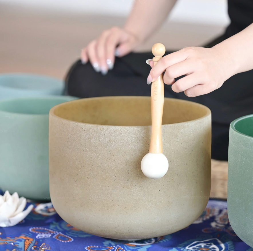 Campana di cristallo di quarzo "OM"