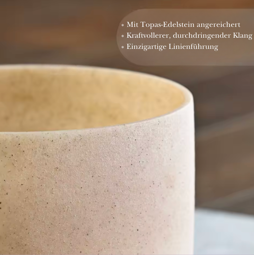 Campana di cristallo di quarzo "OM"