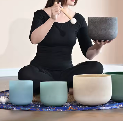 Campana di cristallo di quarzo "OM"