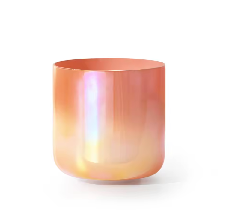 Campana tibetana in cristallo di quarzo "Chrome Aura"