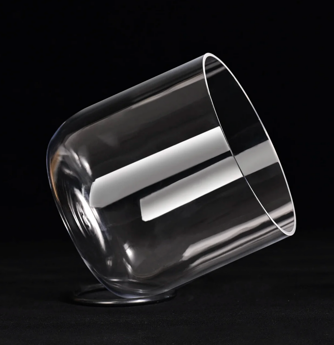 Campana tibetana in cristallo di quarzo "Chrome Aura"