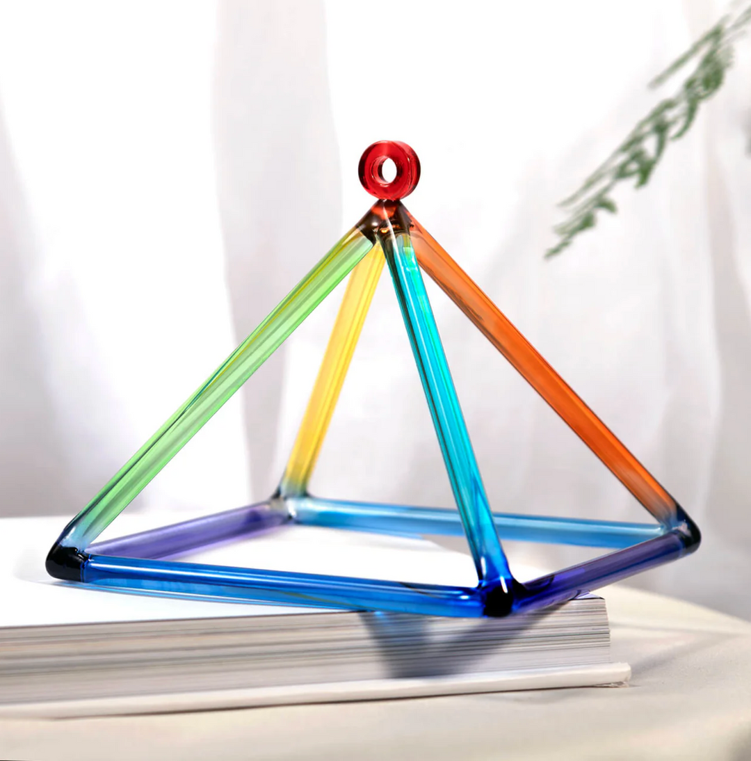 Campana tibetana in cristallo di quarzo "Fiore della vita"