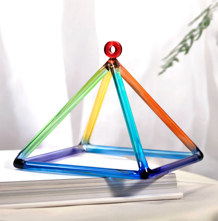 Campana tibetana in cristallo di quarzo "Fiore della vita"