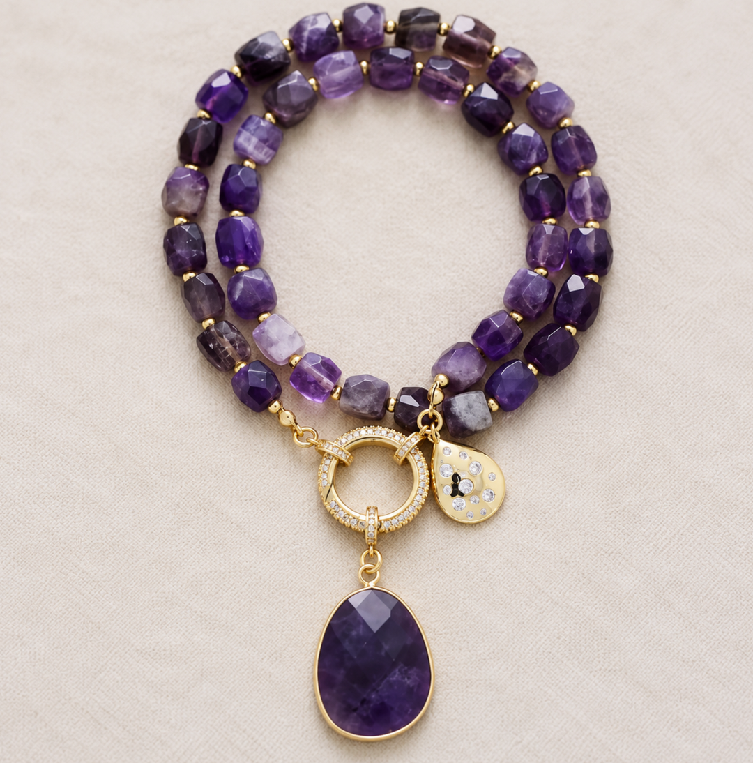 Celest Pearl – Collana di pietre preziose