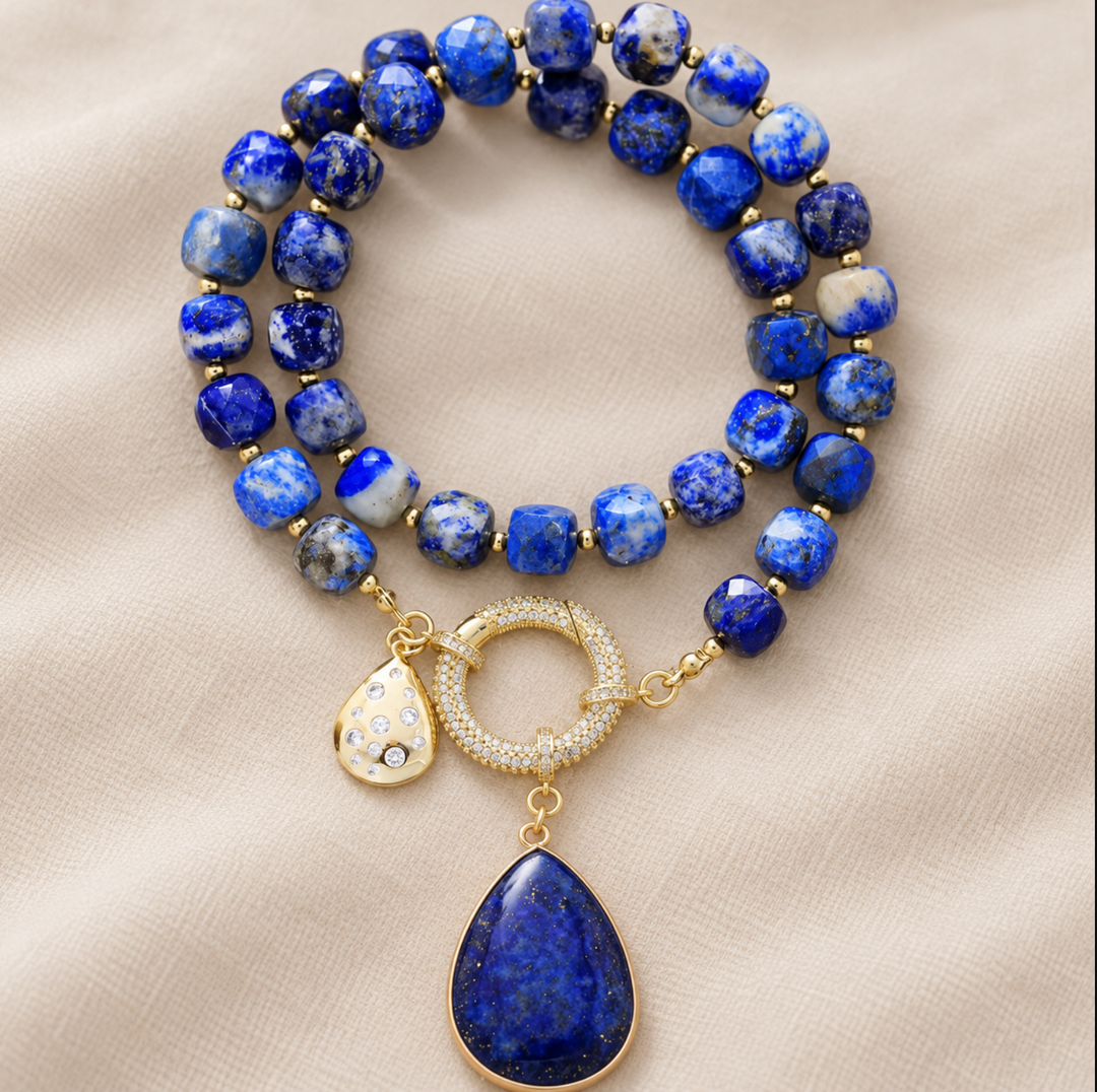 Celest Pearl – Collana di pietre preziose