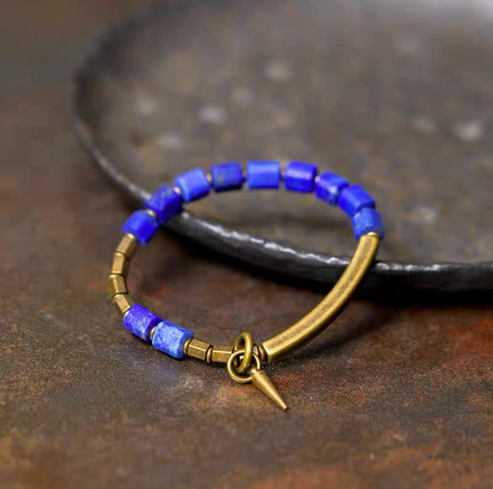 Casual Kupfer Lapislazuli - Armband