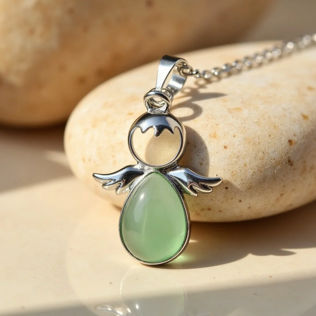 Engel aus Naturstein - Amethyst - Aventurin - LAMIVA