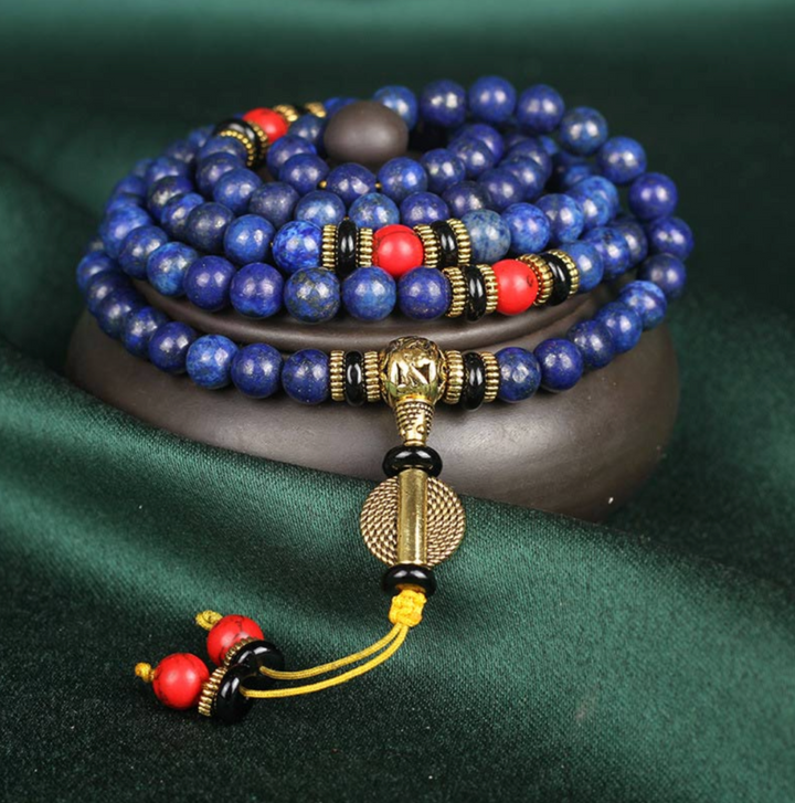 Collana di lapislazzuli tibetani