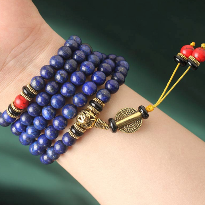 Collana di lapislazzuli tibetani