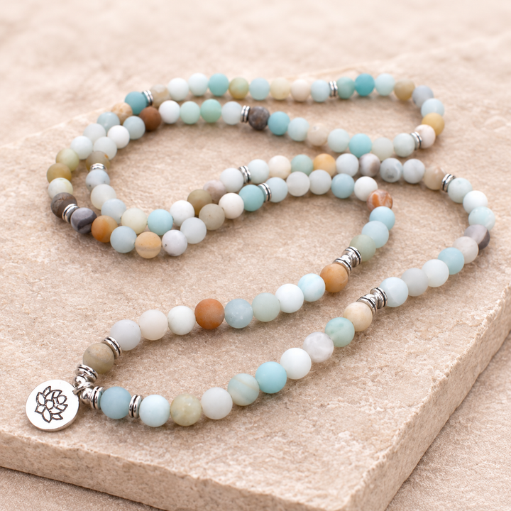 Collana Mala Armonia Amazzonite