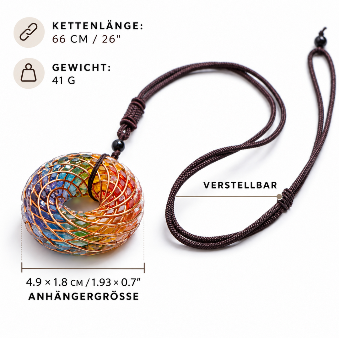 Collana con occhio di lapislazzuli e orgonite