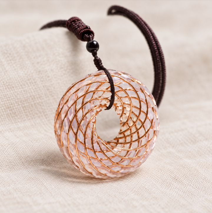 Collana con occhio di lapislazzuli e orgonite