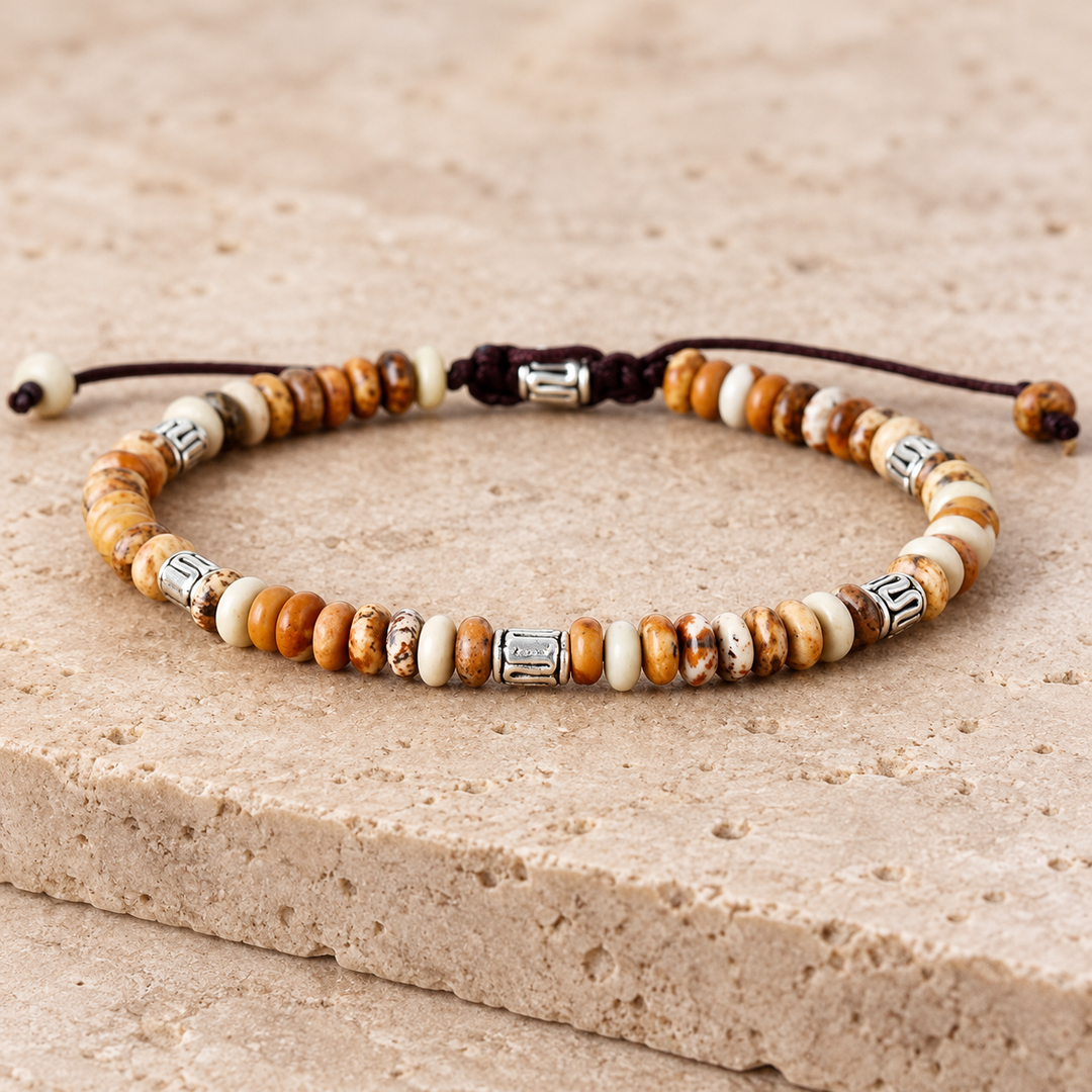 Bracciale Beige Tibetan Energy